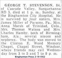 Stevenson, George